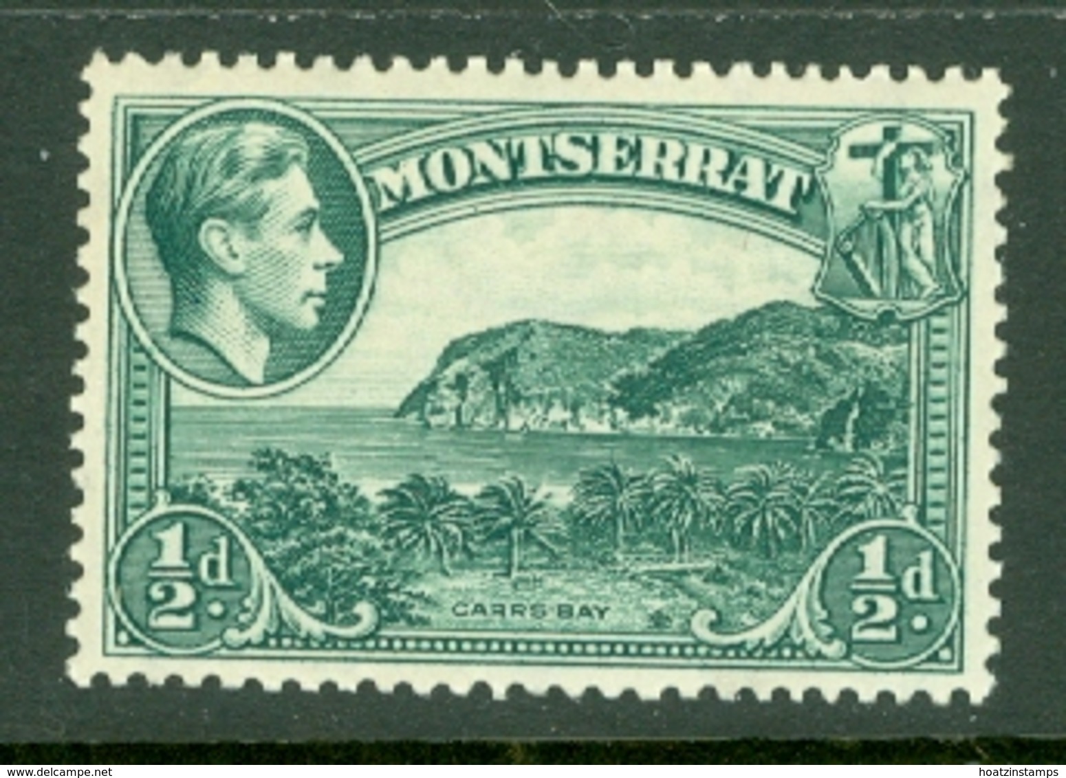 Montserrat: 1938/48   KGVI   SG101    ½d  [Perf: 13]    MH - Montserrat