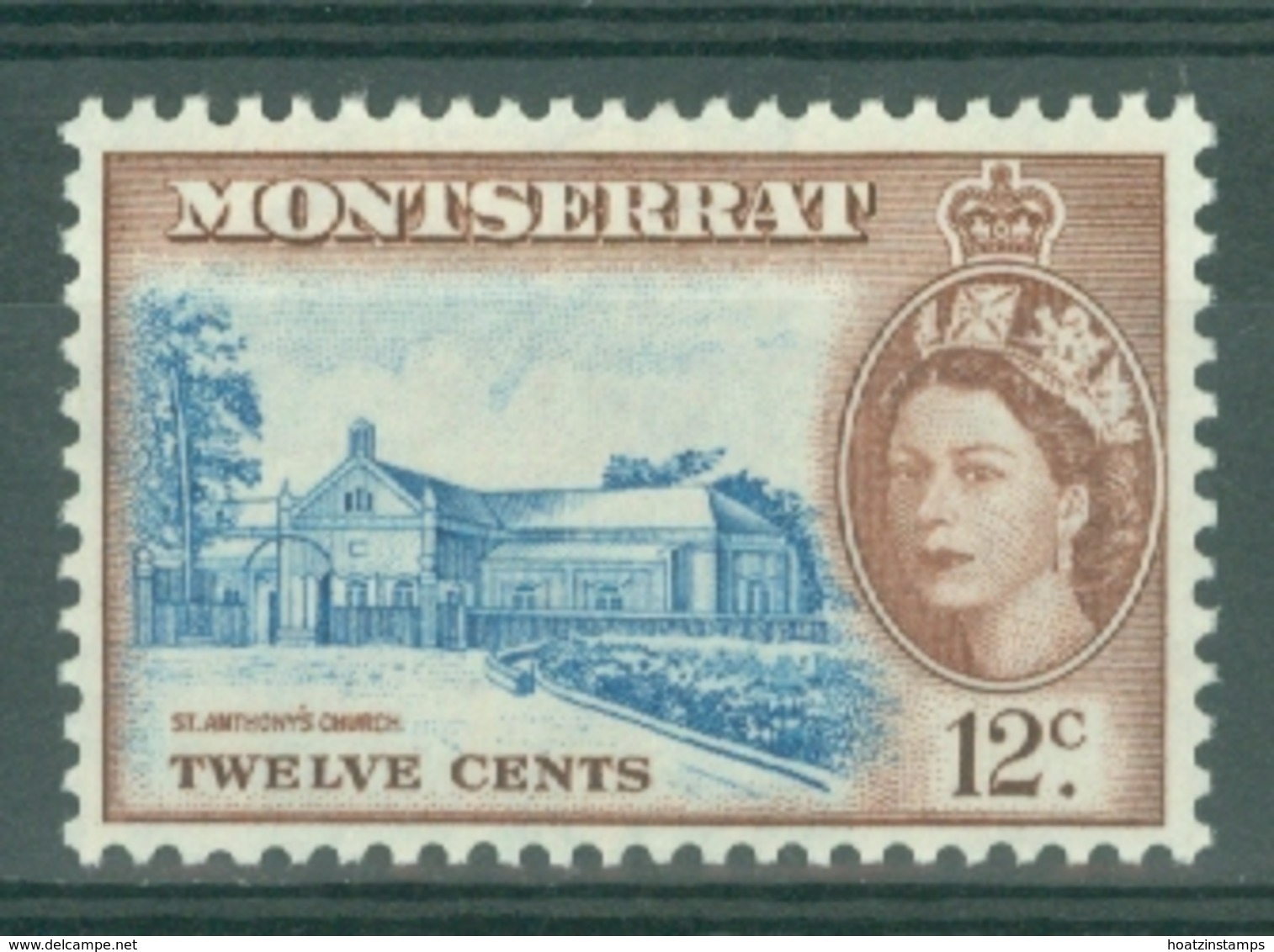 Montserrat: 1953/62   QE II - Pictorial   SG144    12c     MH - Montserrat