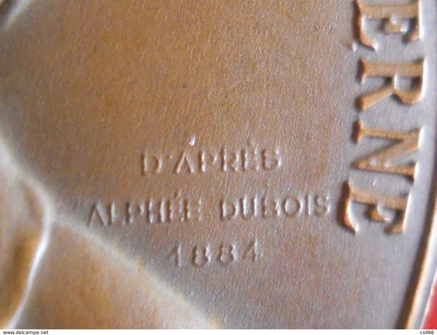 Médaille Le Verrier Fondateur De La Météorologie Moderne D'après Alphée Dubois 1884 Bronze Diam 5.4cm 80gr - Autres & Non Classés
