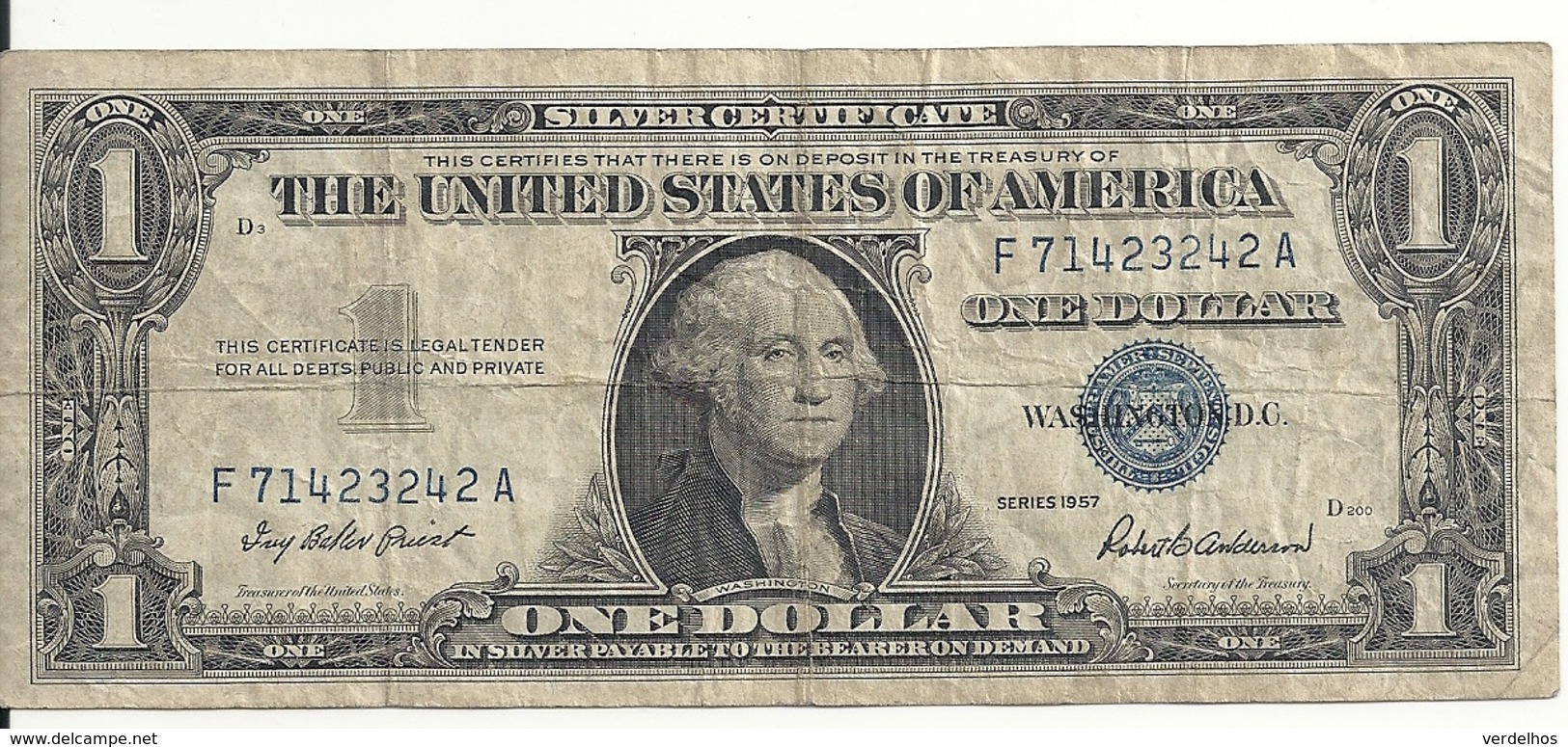 USA 1 DOLLAR 1957 VG+ P 419 - Autres & Non Classés