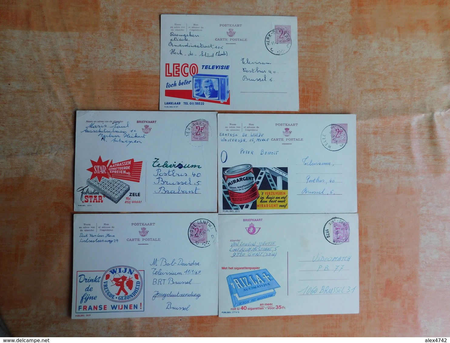 Lot De 5 Entiers Postaux Publibel (M7) - Publibels