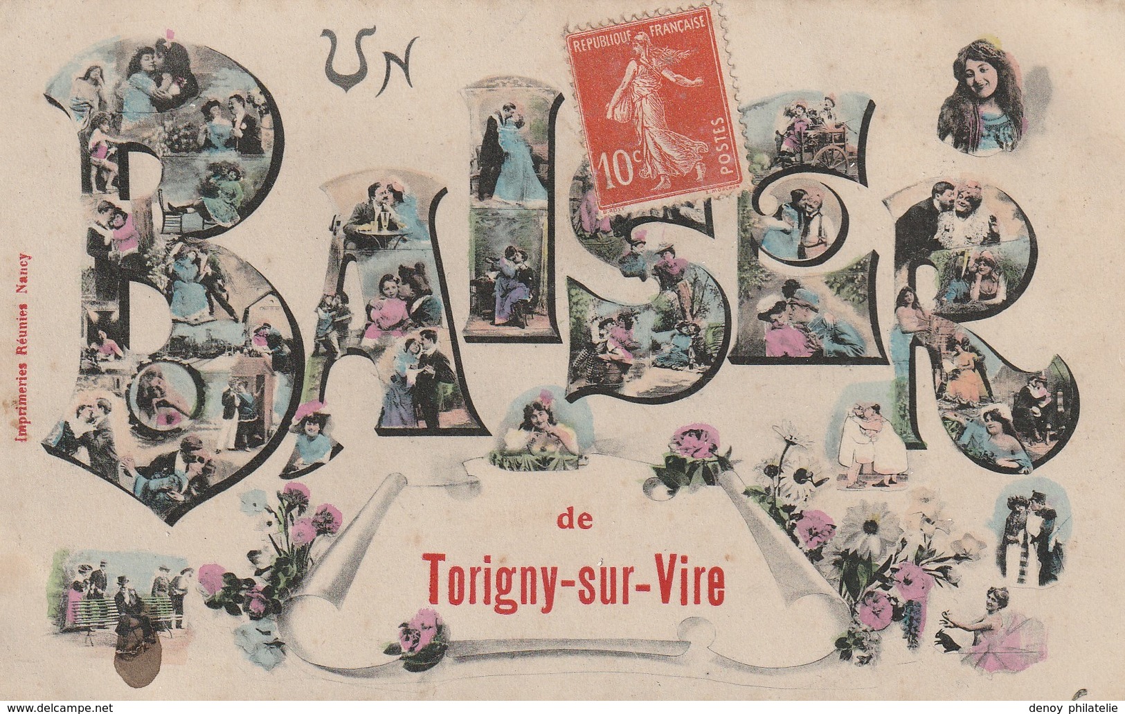 50/ Un Baiser De Torigny Sur Vire - Carte écrite En 1907 - Autres & Non Classés