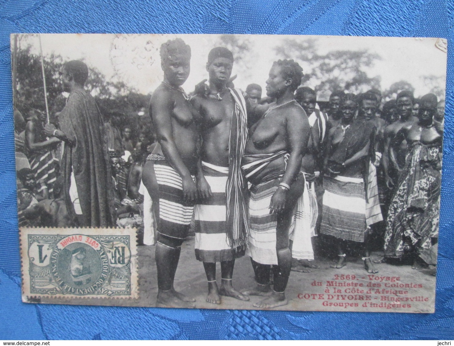 Cote D Ivoire .   Bingerville Groupe D Indigenes . Sein Nu - Côte-d'Ivoire