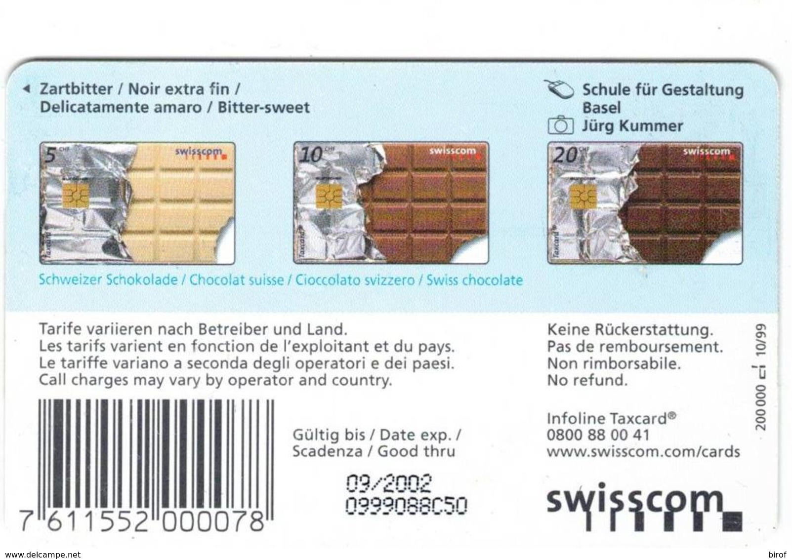 TESSERA TAXCARD 20 CHF  SWISSCOM ( SVIZZERA ) - Svizzera