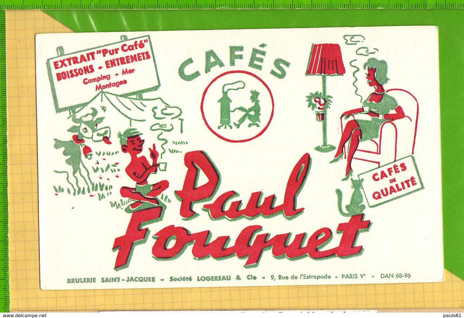 Buvard & Blotting Paper : Café PAUL FOUQUET - Café & Thé