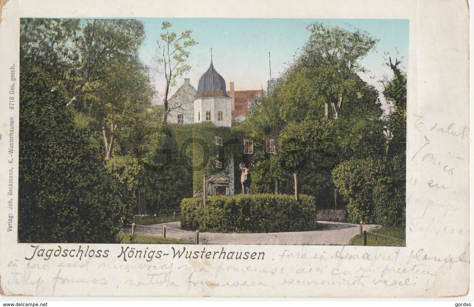 Germany - Jagdschloss Konigs - Wusterhausen - Litho - Wusterhausen