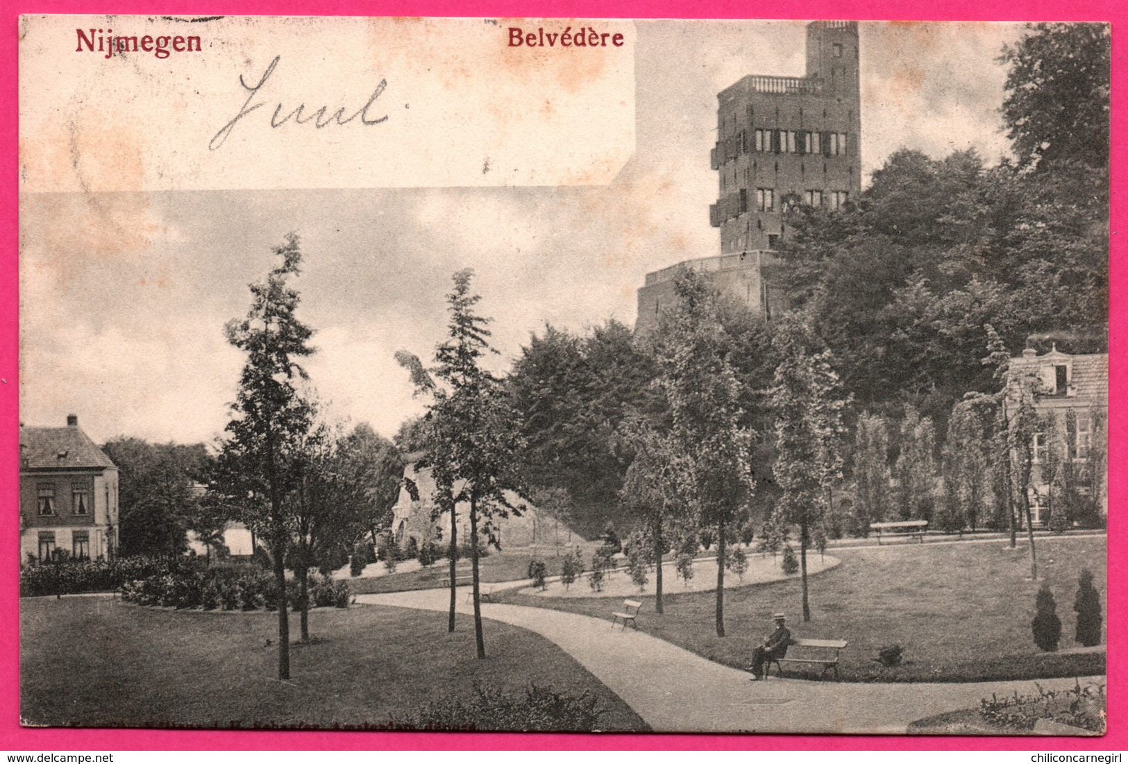 Nijmegen - Belvédère - Animée - Oblit. Ovale A 261 - 1903 - Nijmegen