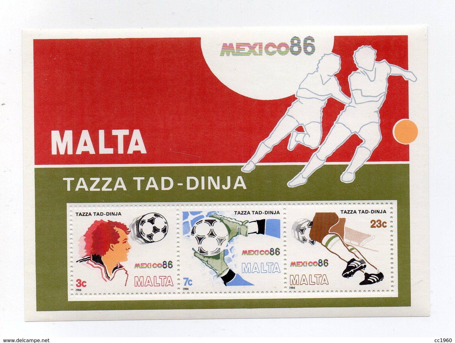 Malta - 1986 - Foglietto - Calcio - Coppa Del Mondo Mexico 86 - Nuovo - Vedi Foto - (FDC14720) - Malta
