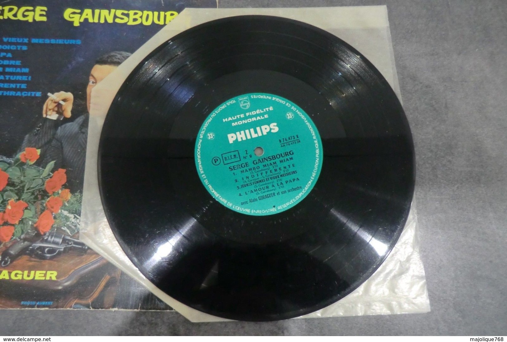 Disque De Serge Gainsbourg - Le Claqueur De Doigts - Philips Standard B 76.473 R - 25 Cm - 1959 - Spezialformate