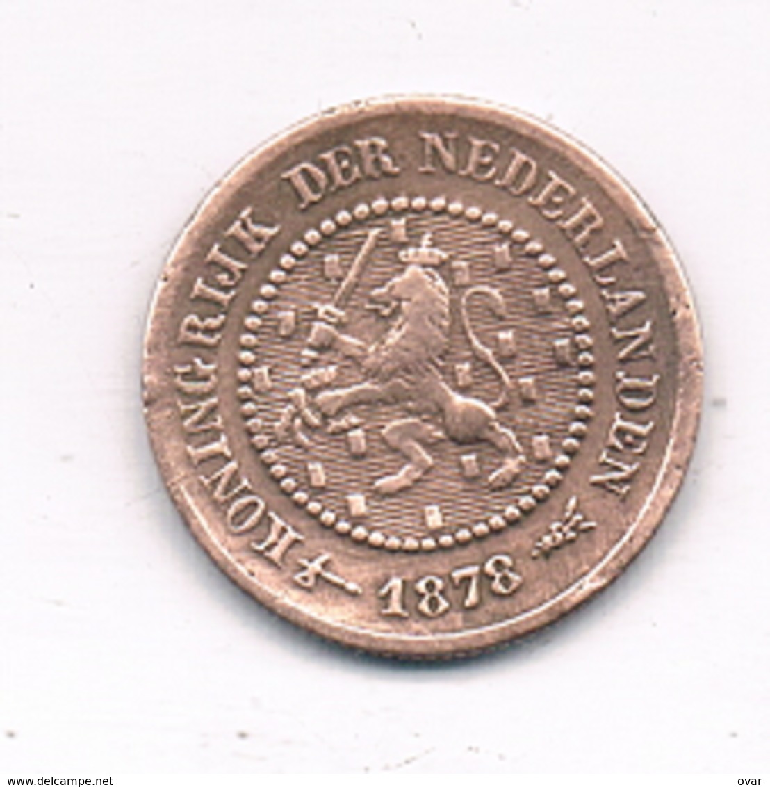 1/2 CENT  1878 NEDERLAND /2761/ - 1849-1890 : Willem III