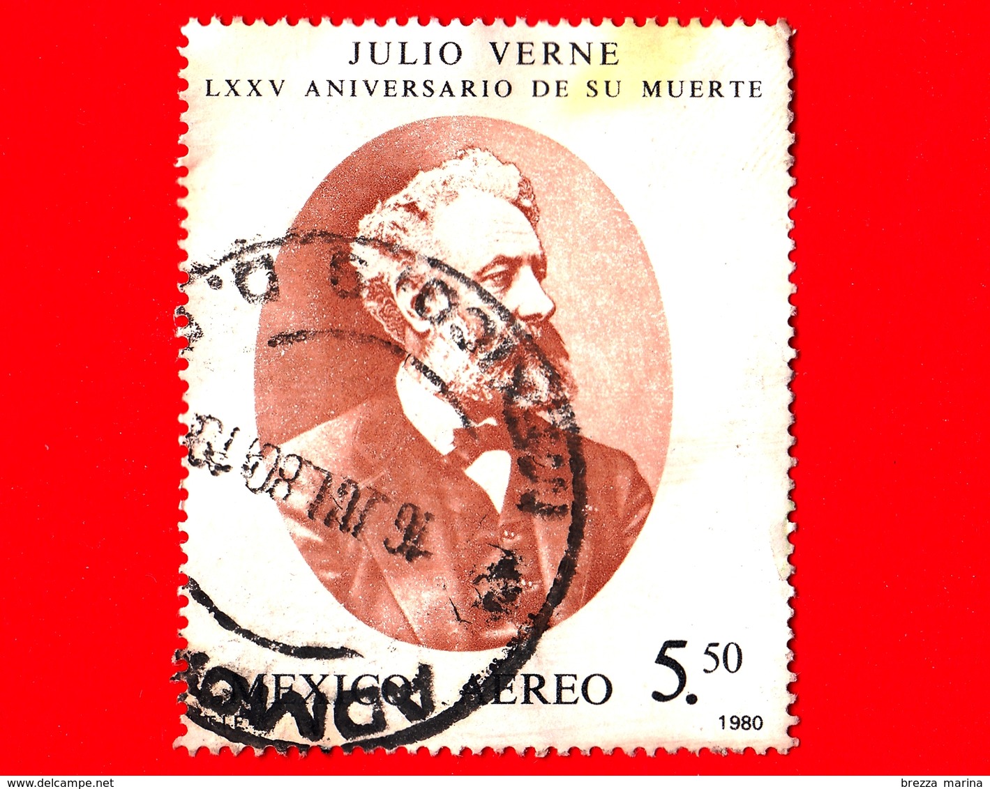 MESSICO - Usato - 1980 - 75 Anni Della Morte Di Julo Verne (1828-1905) - 5.50 - Messico