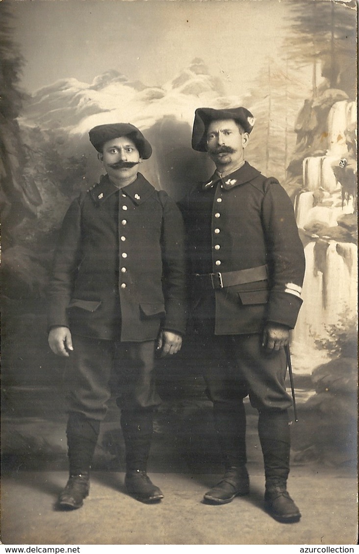 . CPA PHOTO . CHASSEURS ALPINS . 1914 - Grenoble