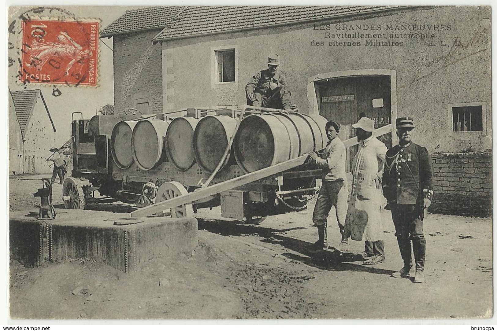 BEAUCHEMIN Les Grandes Manoeuvres De Langres En 1906 CAMION Ravitaillement Citernes, Localisée - Autres & Non Classés