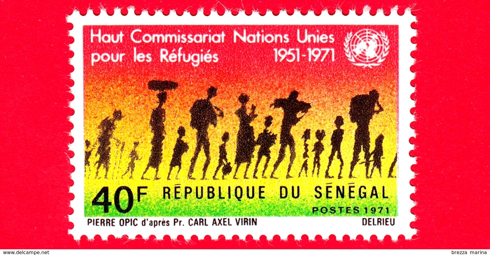 Nuovo - MNH - SENEGAL - 1971 - 20 Anni Dell'Alto Commissariato ONU Per I Rifugiati - 40 - Senegal (1960-...)