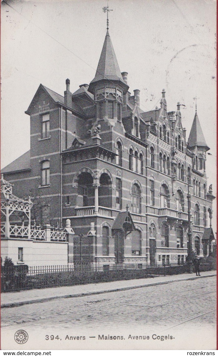 Antwerpen Anvers Zurenborg Maisons Avenue Cogels Osy Lei Quartier De L' Est Osylei G. Hermans (In Zeer Goede Staat) - Antwerpen