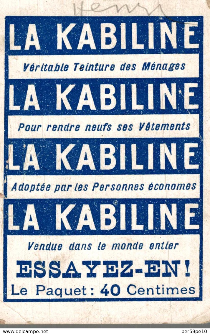 CHROMO  LA KABILINE LA VERITABLE TEINTURE DES MENAGES  FLUTE HOLLANDAISE 1640 - Autres & Non Classés