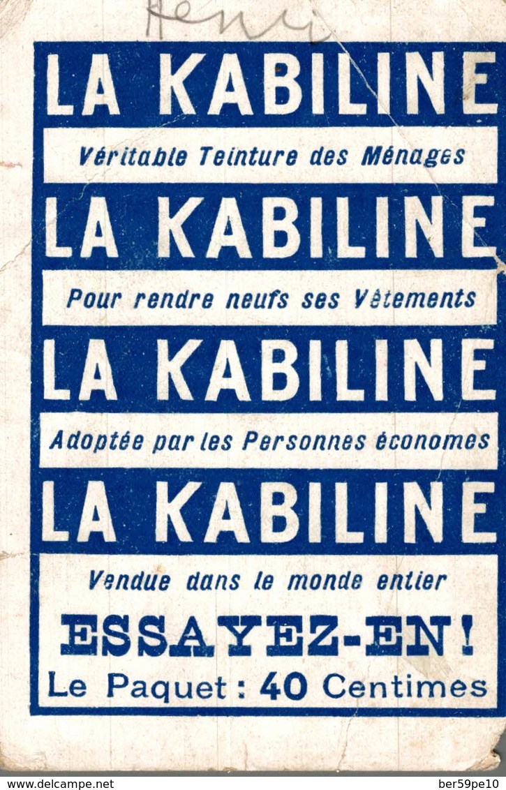 CHROMO  LA KABILINE LA VERITABLE TEINTURE DES MENAGES  CARAQUE 1498 - Autres & Non Classés