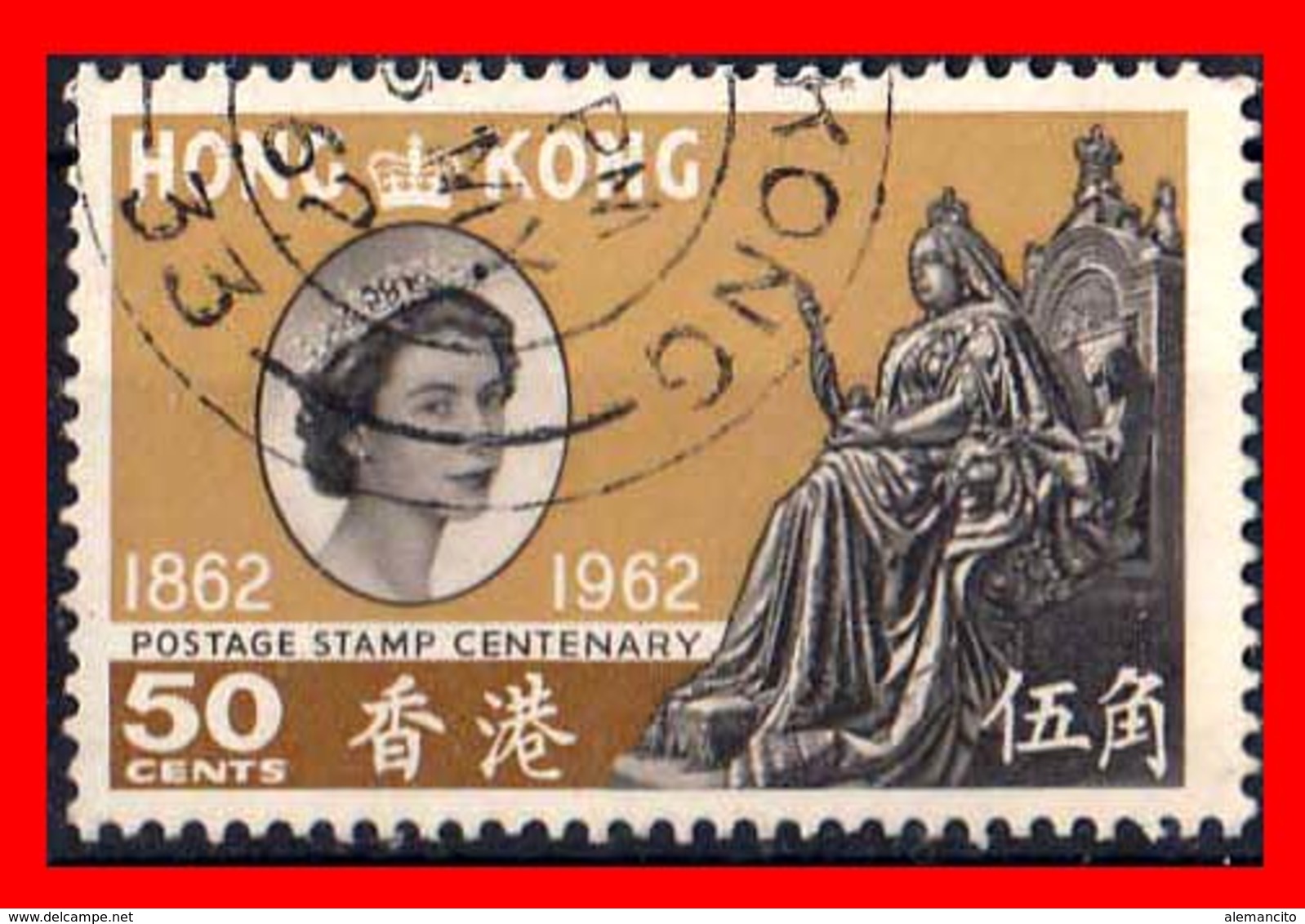 HONG KONG ( ASIA )  STAMPS 1962 CENTENARIO DEL SELLO DE HONG KONG. - 1941-45 Japanse Bezetting