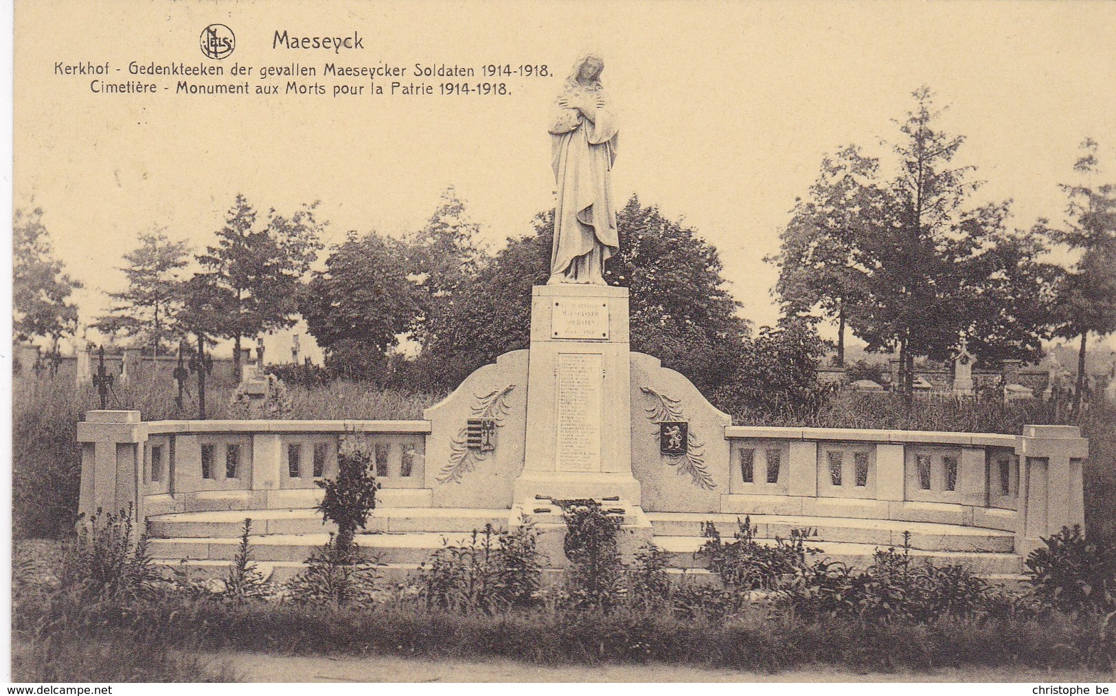 Maaseik, Maeseyck, Kerkhof, Gedenkteken Der Gevallen Maeseycker Soldaten 1914 1918 (pk58234) - Maaseik