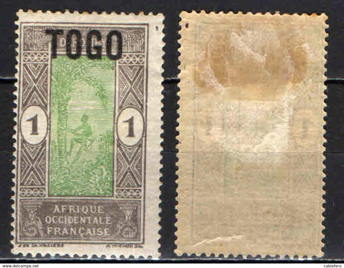 TOGO - 1921 - INDIGENO CHE SALE SULLA PALMA - MH - Nuovi