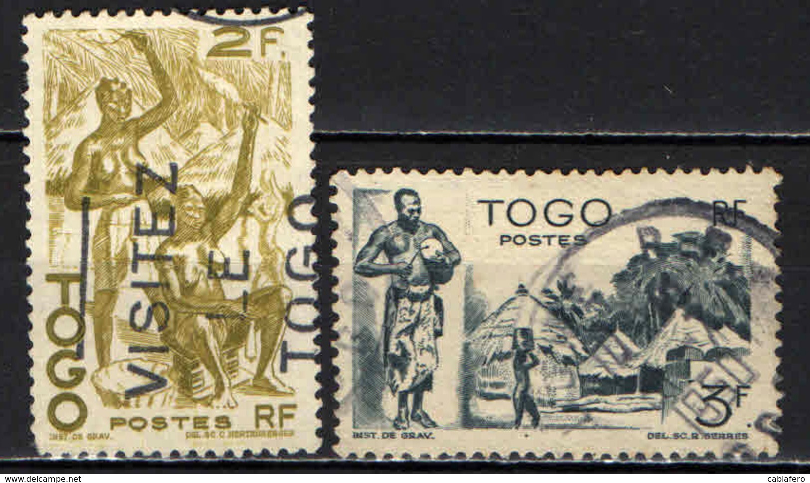 TOGO - 1947 - INDIGENI - USATI - Usati