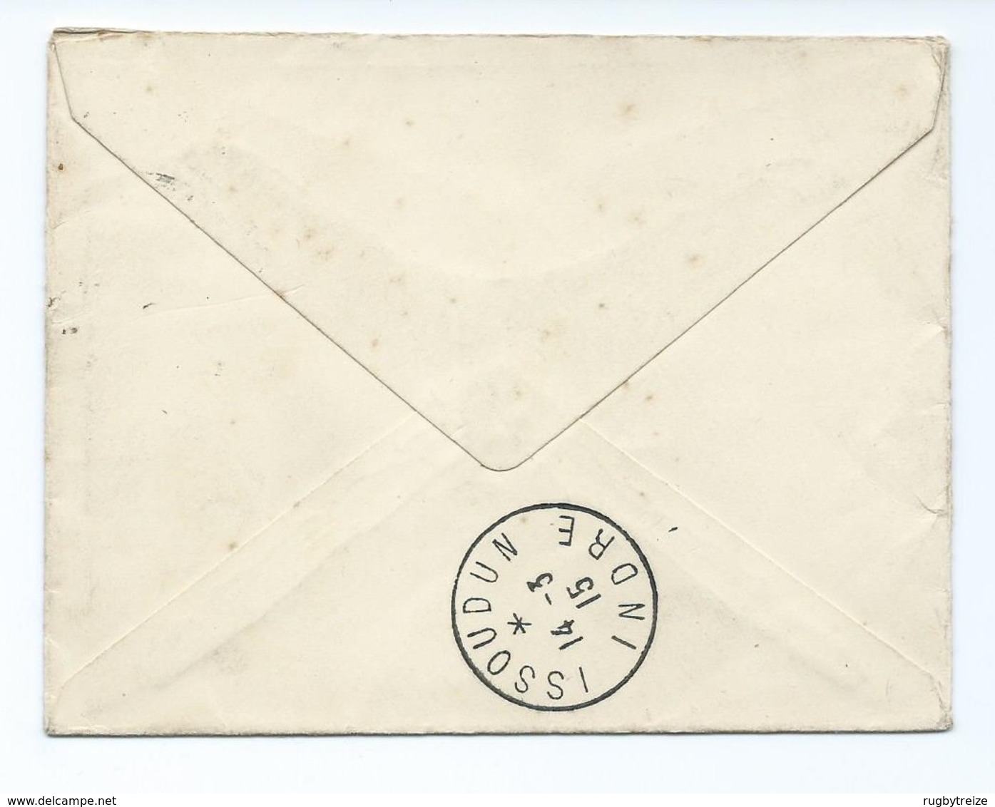 3101 Lettre Cover Passed By Censor 1700 Censuré 1915 WW1 Guerre Mondiale Issoudun Cachet Franchise Militaire FM Brelle - Storia Postale