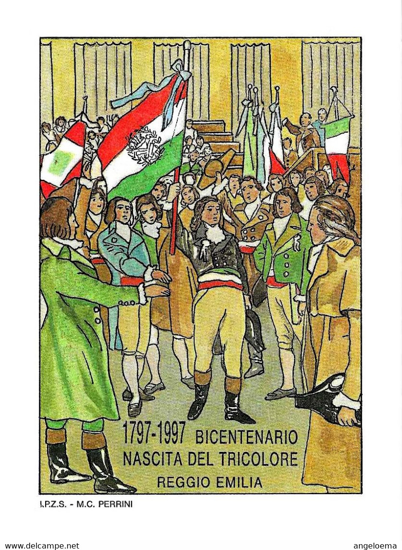 ITALIA - 1997 REGGIO EMILIA Bicentenario Del Tricolore Ann. Fdc Su Cartolina Postale CP Sovrastampata - 2967 - Altri & Non Classificati