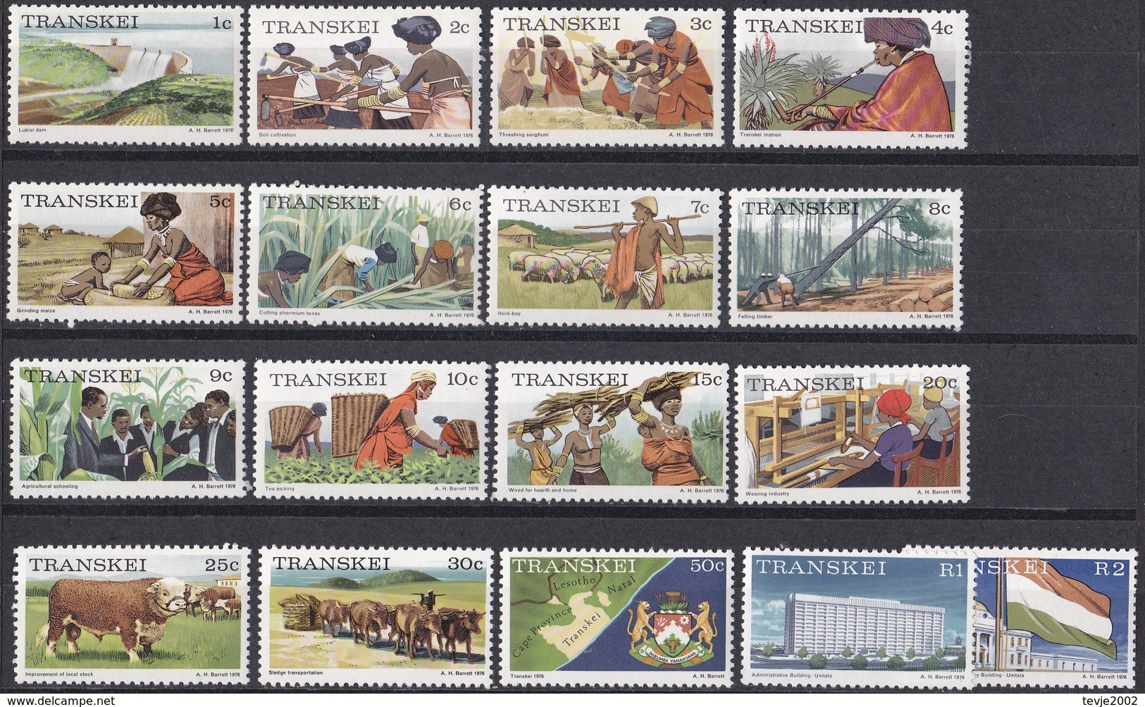 Wib_ Transkei - Mi.Nr. 1 - 17 - Postfrisch MNH - Transkei