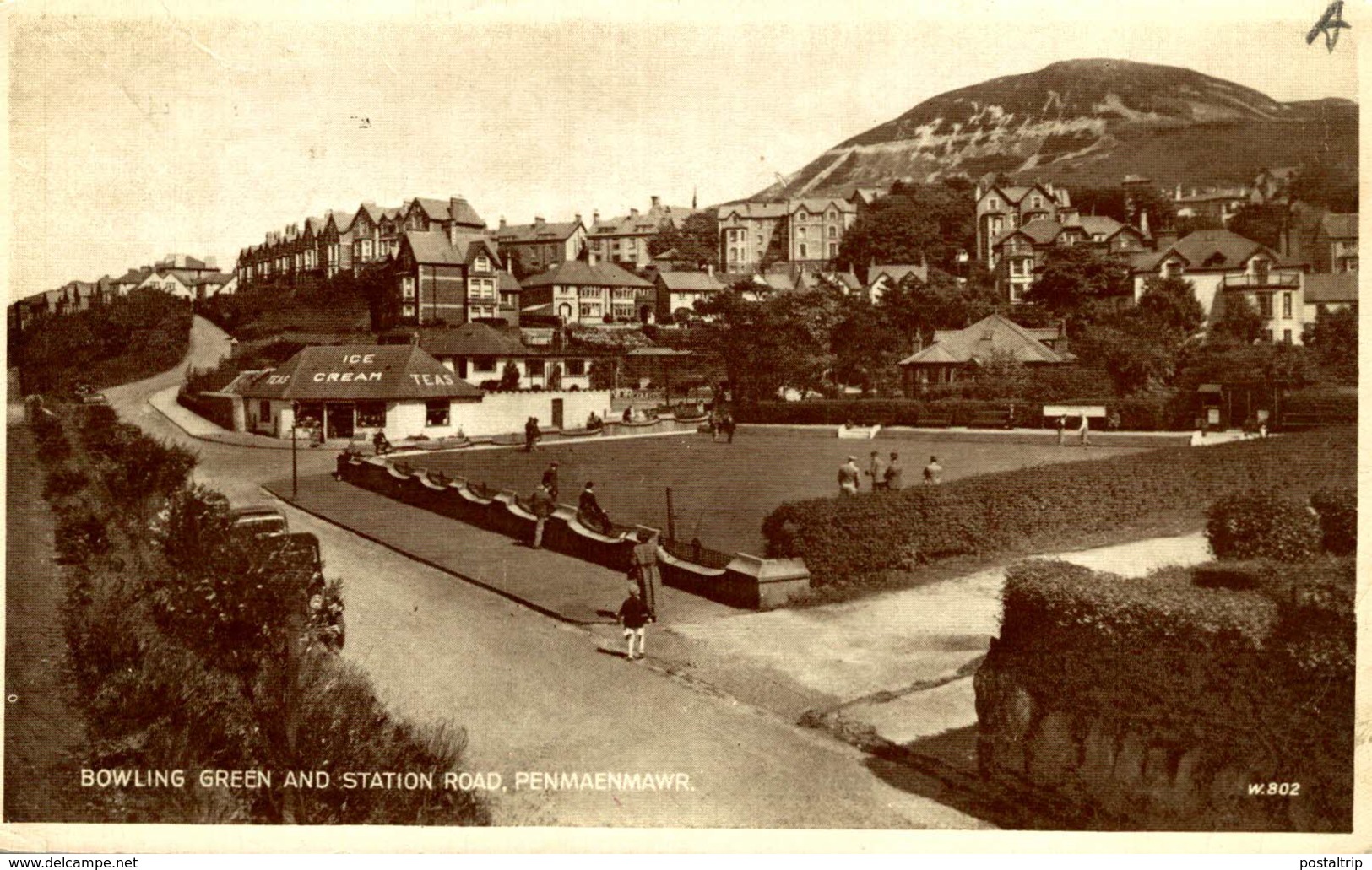 RPPC BOWLING GREEN AND STATION ROAD PENMAENMAWR - Caernarvonshire