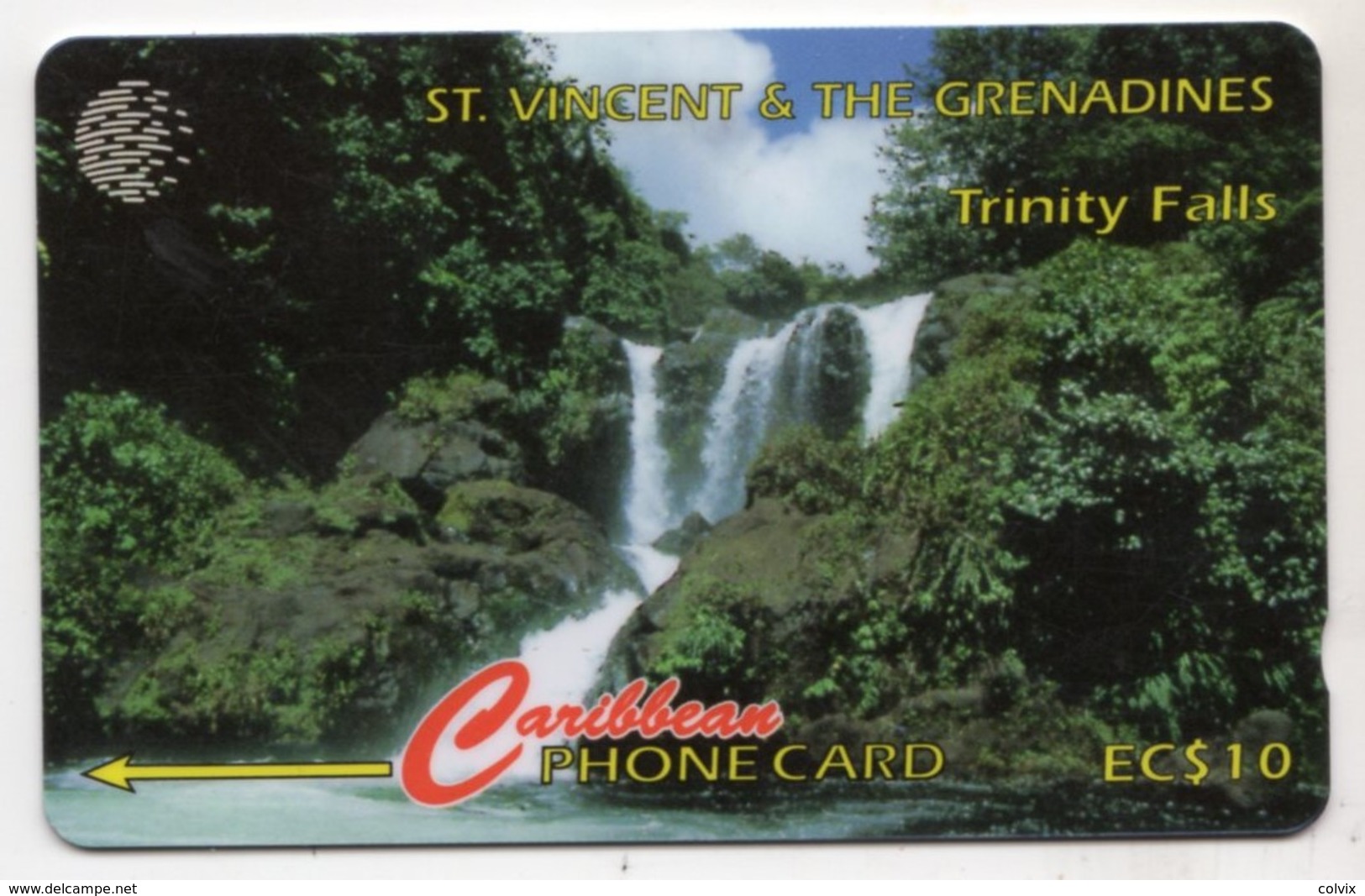 SAINT VINCENT Et GRENADINES REF MVCARDS STV-52A CABLE & WIRELESS 1996 10$ 52CSVA TRINITY FALLS - St. Vincent & The Grenadines