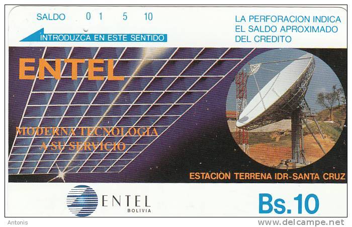 BOLIVIA(Tamura) - Earth Station/Santa Cruz, Used - Bolivia