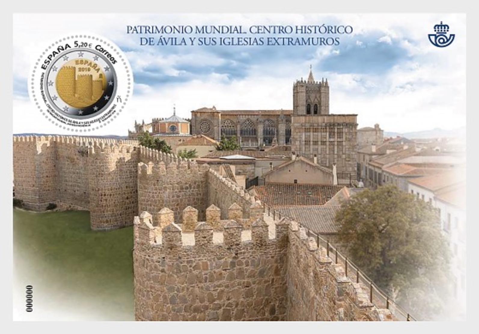 H01 Spain 2019 World Heritage Ávila MNH Postfrisch - Ungebraucht