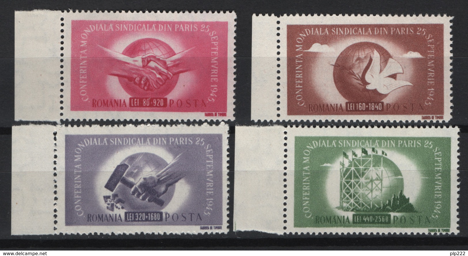 Romania 1945 Unif. 917/20 **/MNH VF/F - Nuovi