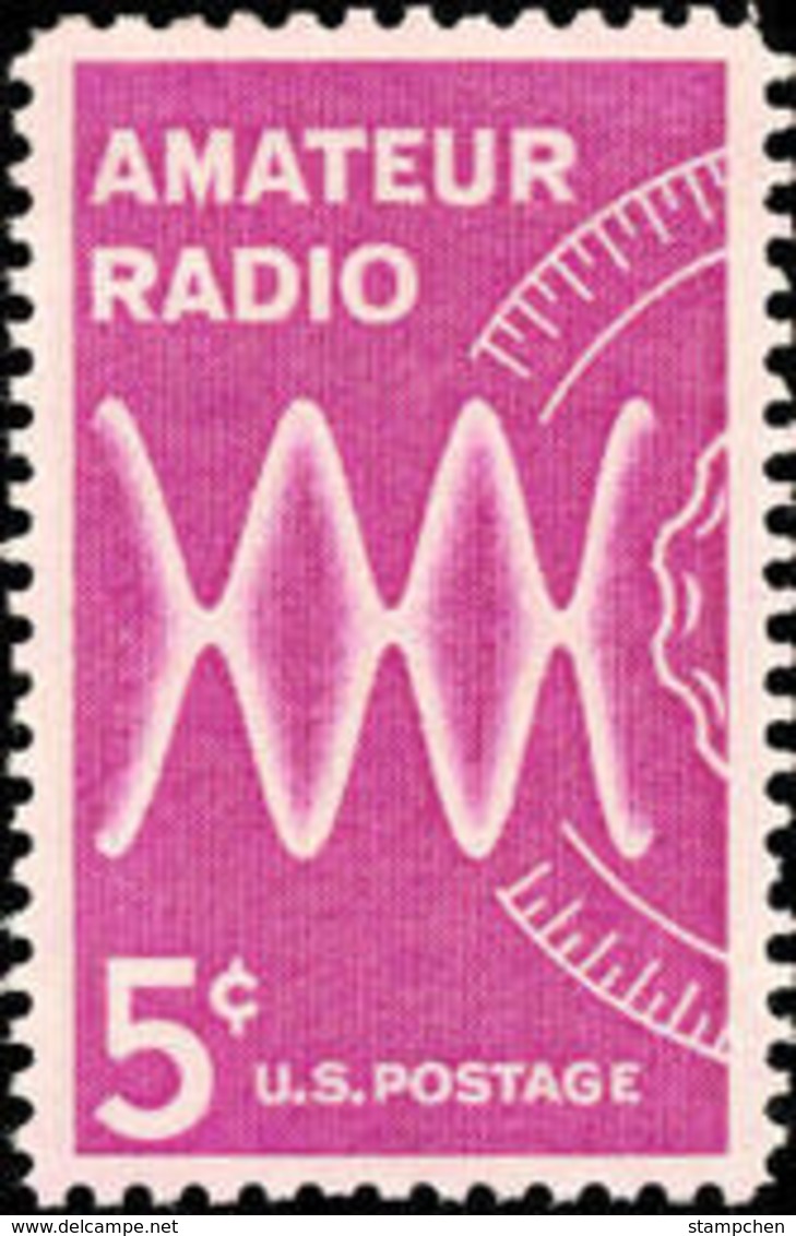 1964 USA  Amateur Radio - 50th Anniversary Stamp Sc#1260 Telecom - Disease