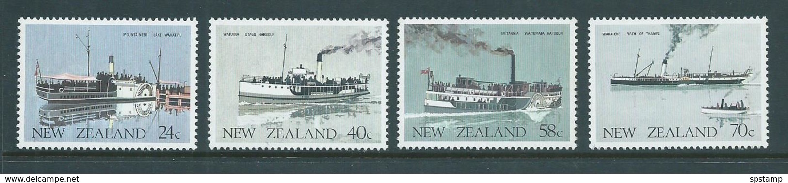 New Zealand 1984 Ships & Boats Set  MNH - Unused Stamps
