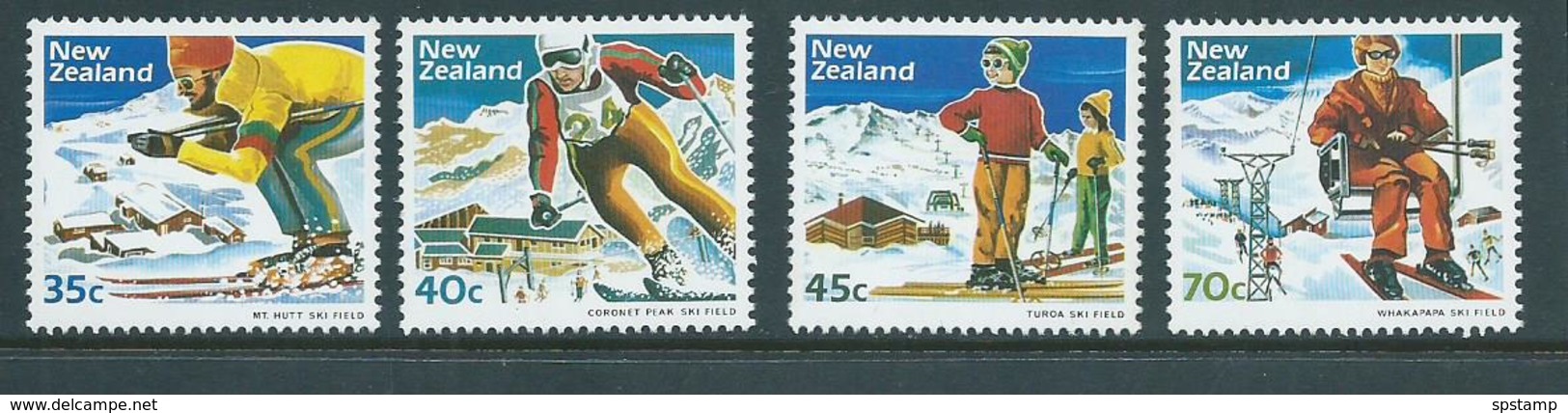 New Zealand 1984 Snow Ski Set 4  MNH - Unused Stamps