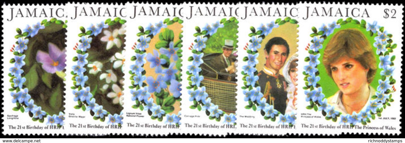 Jamaica 1982 Princess Of Wales Birthday Unmounted Mint. - Jamaica (1962-...)