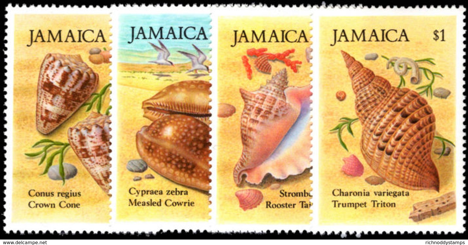 Jamaica 1987 Sea Shells Unmounted Mint. - Jamaica (1962-...)