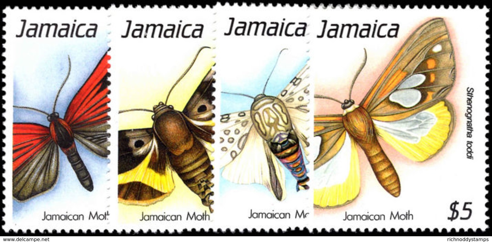 Jamaica 1989 Jamaican Moths Unmounted Mint. - Jamaica (1962-...)