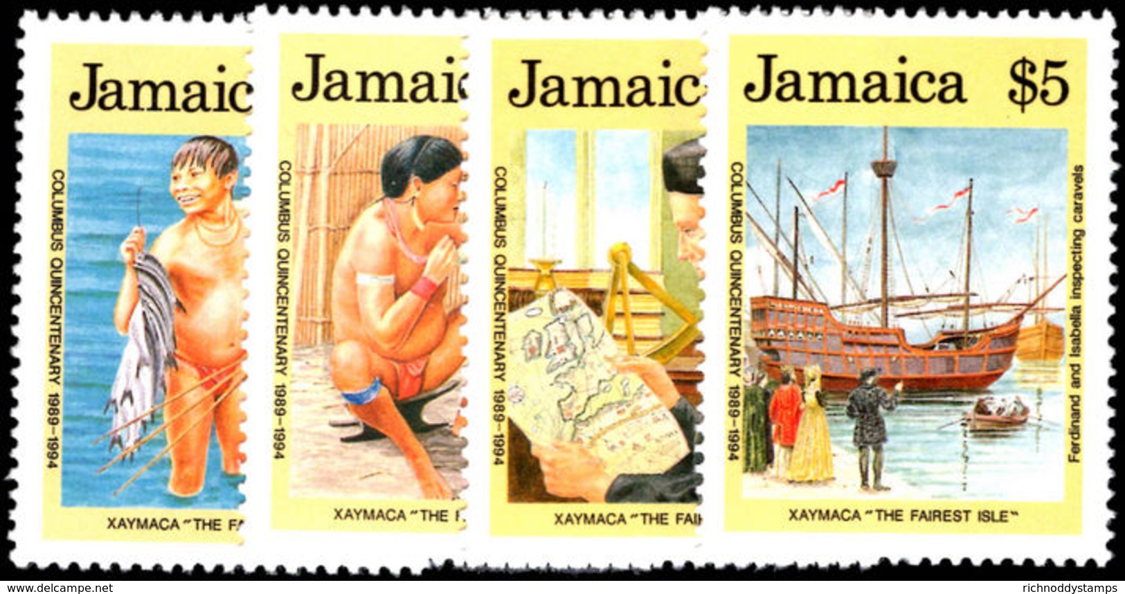 Jamaica 1989 Discovery Of America Unmounted Mint. - Jamaica (1962-...)