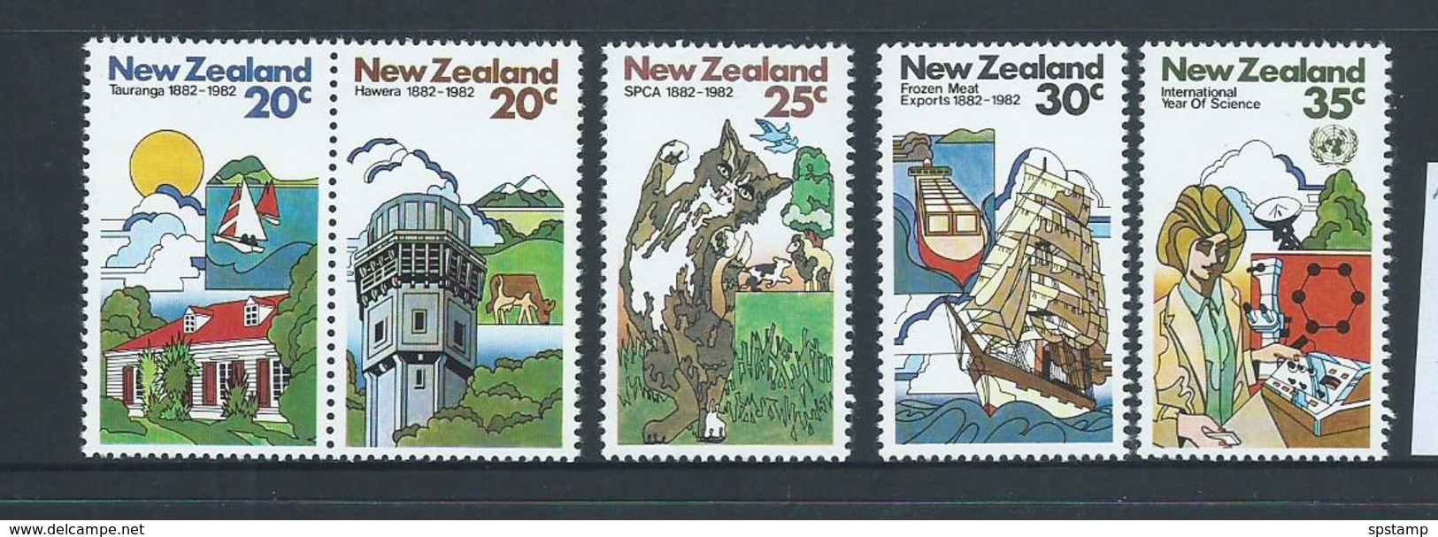 New Zealand 1981 Anniversaries & Events Set 5 - Pair & 3 Singles - MNH - Unused Stamps