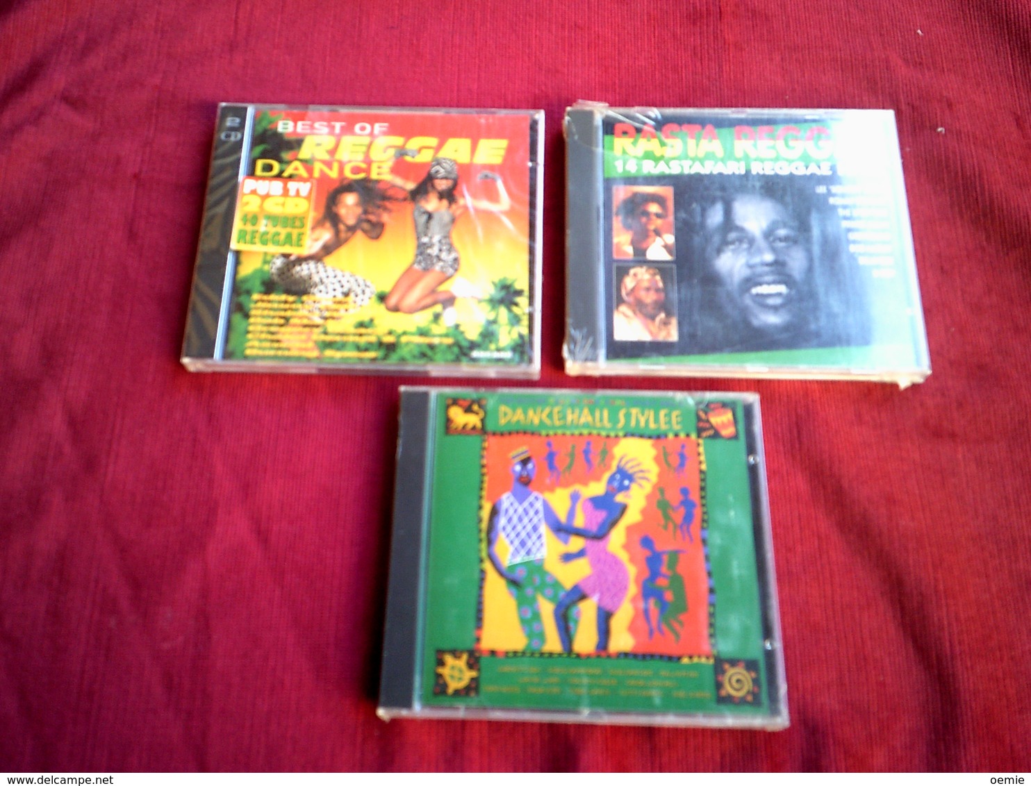 COLLECTION DE 3 CD ALBUM DE COMPILATION REGGAE / RASTA REGGAE + BEST OF REGGAE DOUBLE ALBUM + DANCE HALL STYLEE - Reggae