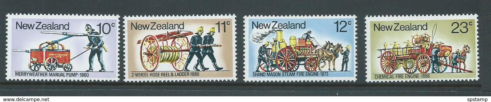 New Zealand 1977 Fire Fighting Set 4 MNH - Ungebraucht