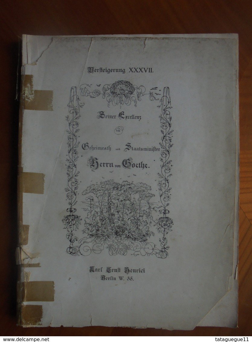 Ancien - Livre Goethe Und Seine Zeit Karl Ernst HENRICI Berlin Janvier 1917 - Autres & Non Classés