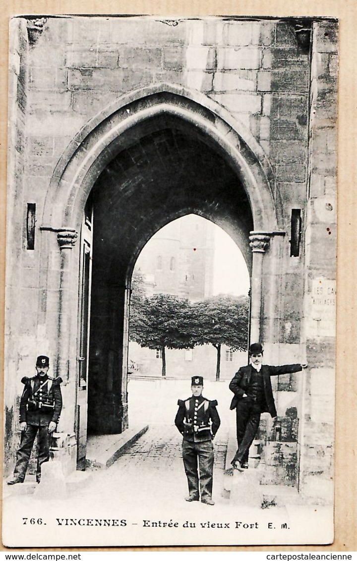 X94055 VINCENNES  Val De Marne Entrée Du Vieux FORT Caserne Poste De Garde 1905s-Editeur: E. MALCUIT N°766 - Vincennes