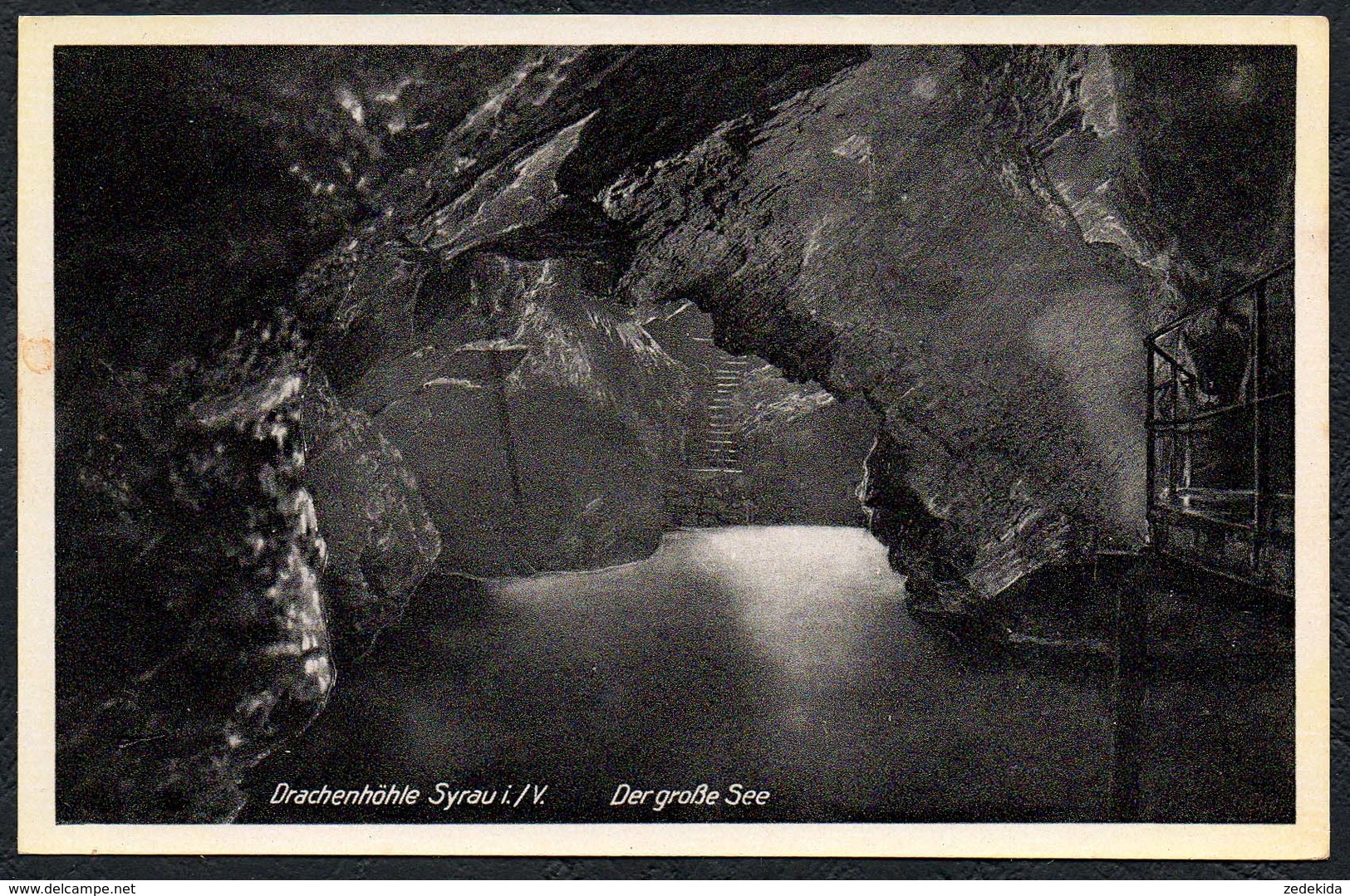 C4021 - Drachenhöhle Syrau - Höhle Grotte Grotta - Der Große See - Albert Eichhorn Geilsdorf - Syrau (Vogtland)