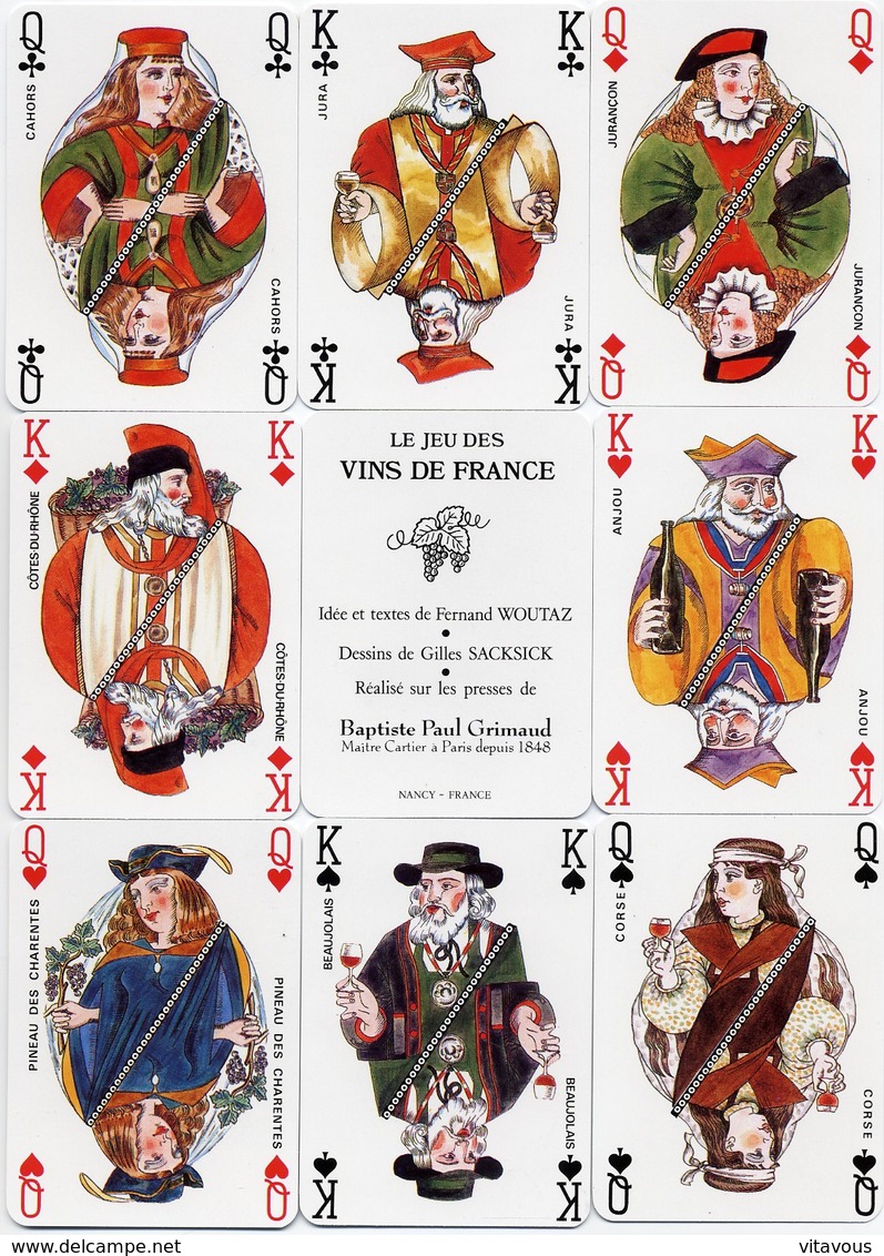 Vins De France Jeu De 54 Cartes - 54 Cards