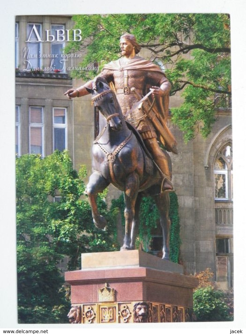 Lvov  Lwów Lwow  Equestrian Monument King Danylo Halicki    Ukraine - Ukraine