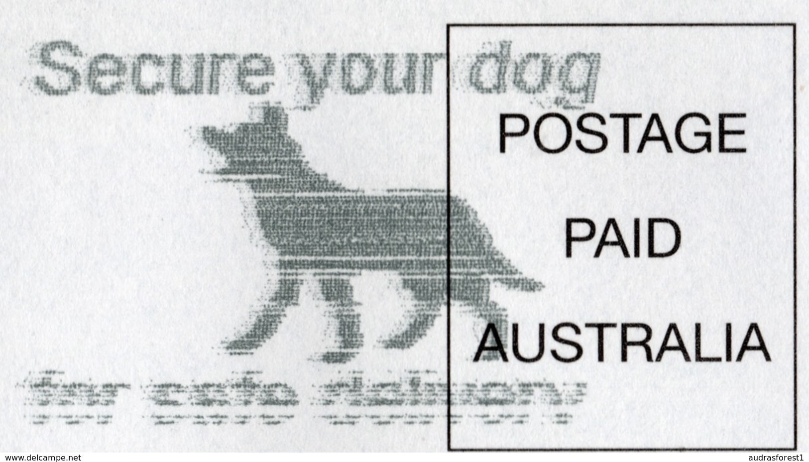 Secure Your Dog For Safe Delivery No. 2 Postmark Dated 28.03.19 10h42 AUSTRALIA POST SLOGAN CANCELLATION COCHLEAR Cover - Honden