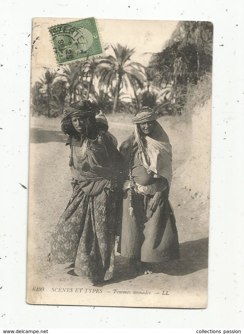 Cp , De BIZERTE , TUNISIE ,scénes Et Types ,femmes Nomades , écrite 1911 - Tunisie